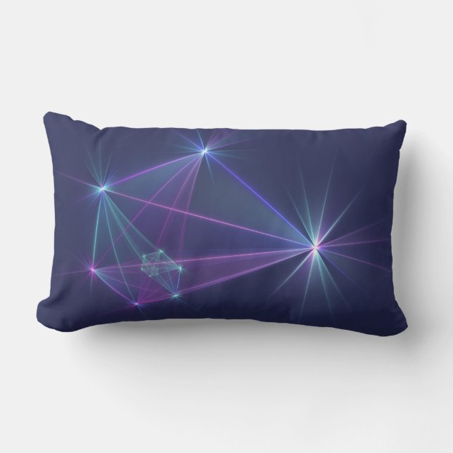 Constellation, Abstract Fantasy Fractal Art Lumbar Cushion (Front)