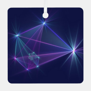 Constellation, Abstract Fantasy Fractal Art Metal Tree Decoration