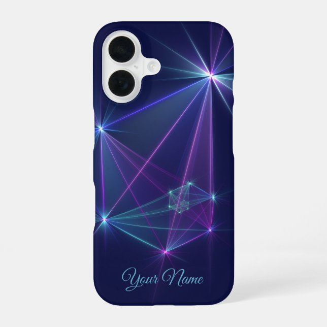 Constellation, Abstract Fantasy Fractal Art Name iPhone 16 Case (Back)