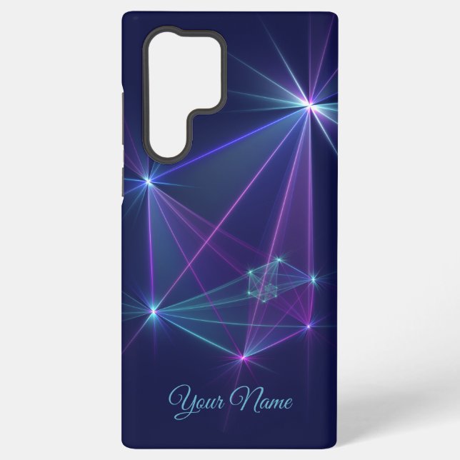 Constellation, Abstract Fantasy Fractal Art Name Samsung Galaxy S22 Ultra Case (Back)