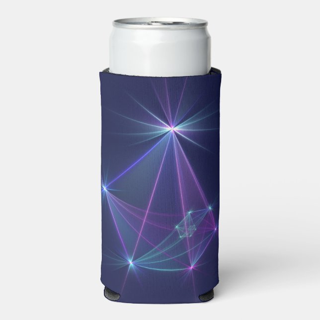 Constellation, Abstract Fantasy Fractal Art Seltzer Can Cooler (Seltzer Front)