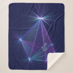 Constellation, Abstract Fantasy Fractal Art Sherpa Blanket
