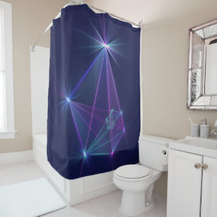 Constellation, Abstract Fantasy Fractal Art Shower Curtain