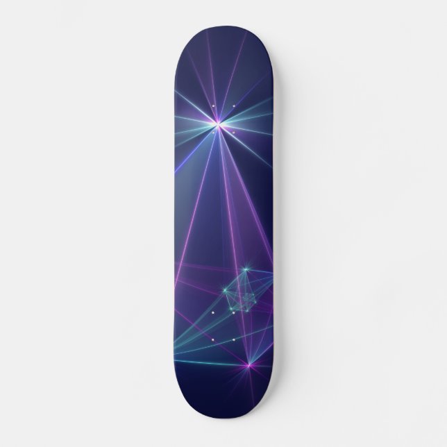 Constellation, Abstract Fantasy Fractal Art Skateb Skateboard (Front)