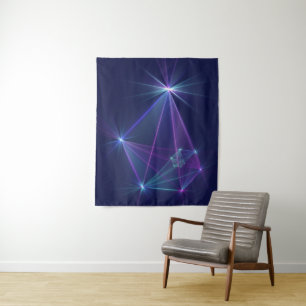 Constellation, Abstract Fantasy Fractal Art Tapestry
