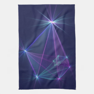 Constellation, Abstract Fantasy Fractal Art Tea Towel