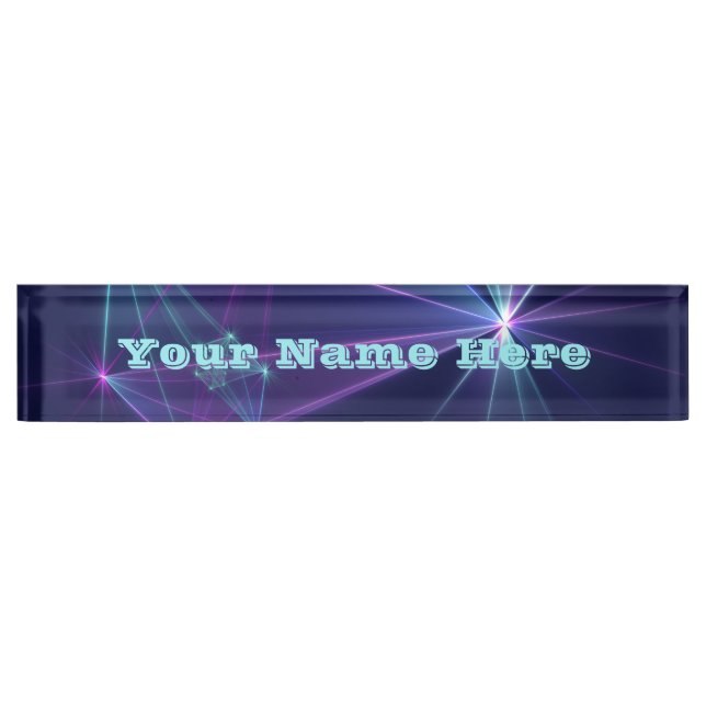 Constellation, Abstract Fantasy Fractal Art Text Nameplate (Front)