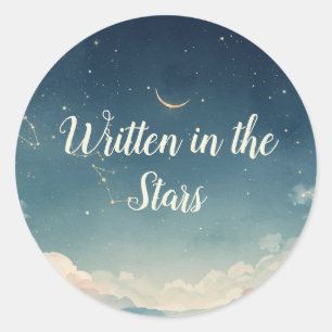 Constellation Baby Shower Favour Tag   Watercolor