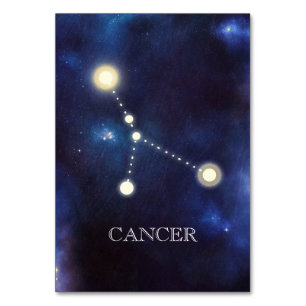 Constellation Cancer Wedding Table Number