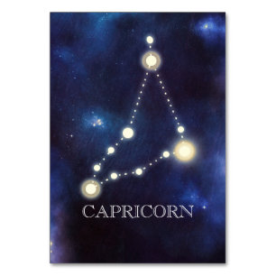 Constellation Capricorn Wedding Table Number