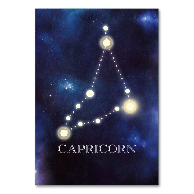 Constellation | Capricorn | Wedding Table Number (Front)