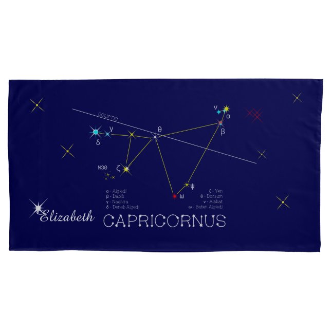 Constellation CAPRICORNUS unique, impressive Pillowcase (Front)