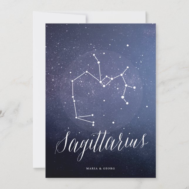 Constellation Celestial Table Number Sagittarius (Front)