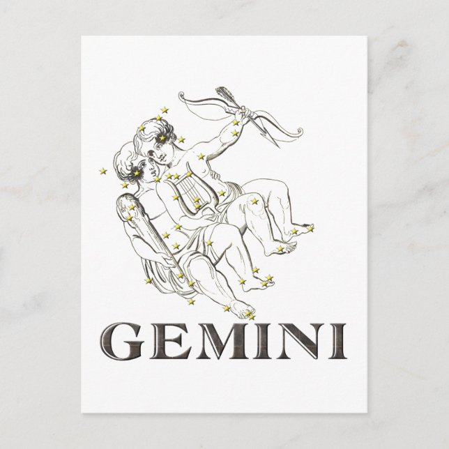 Constellation: Gemini Postcard (Front)