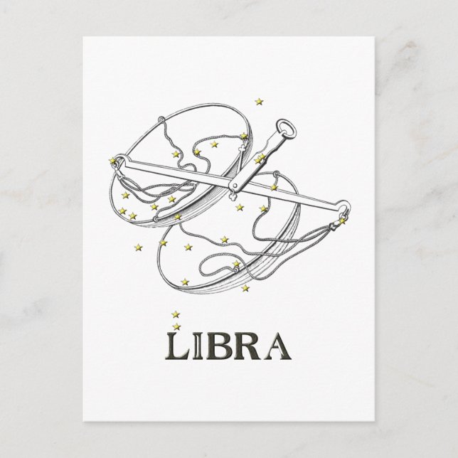 Constellation: Libra Postcard (Front)