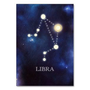 Constellation Libra Wedding Table Number