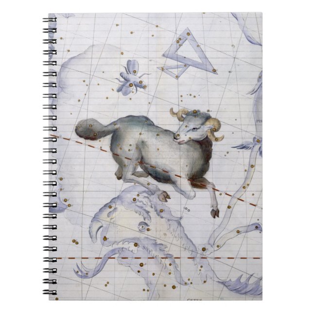 Constellation of Aries, plate 4 from 'Atlas Coeles Notebook (Front)