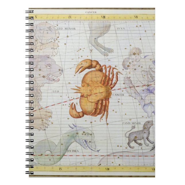 Constellation of Cancer, plate 4 from 'Atlas Coele Notebook (Front)