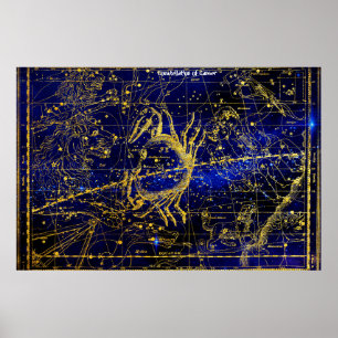 Constellation of Cancer Poster