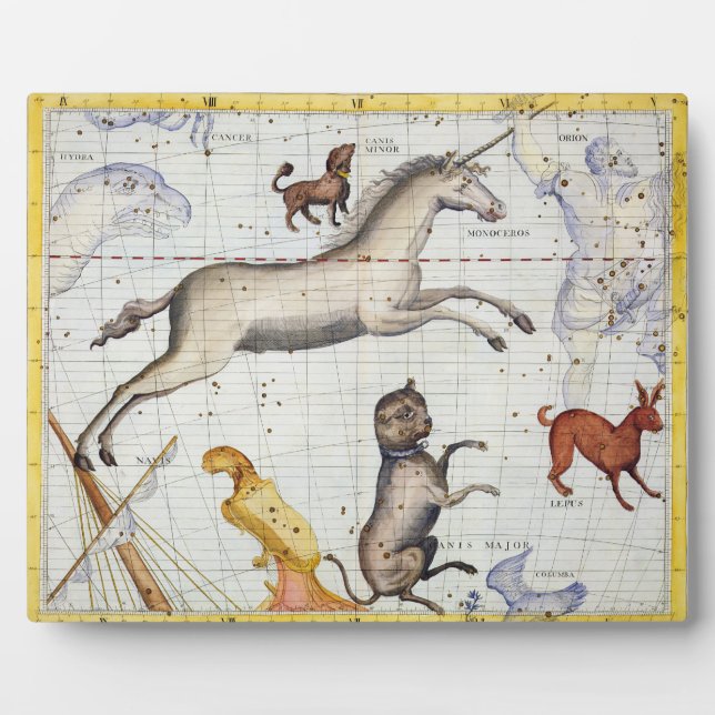 Constellation of Monoceros with Canis Major and Mi Plaque (Front)