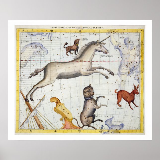 Constellation of Monoceros with Canis Major and Mi Poster (Front)