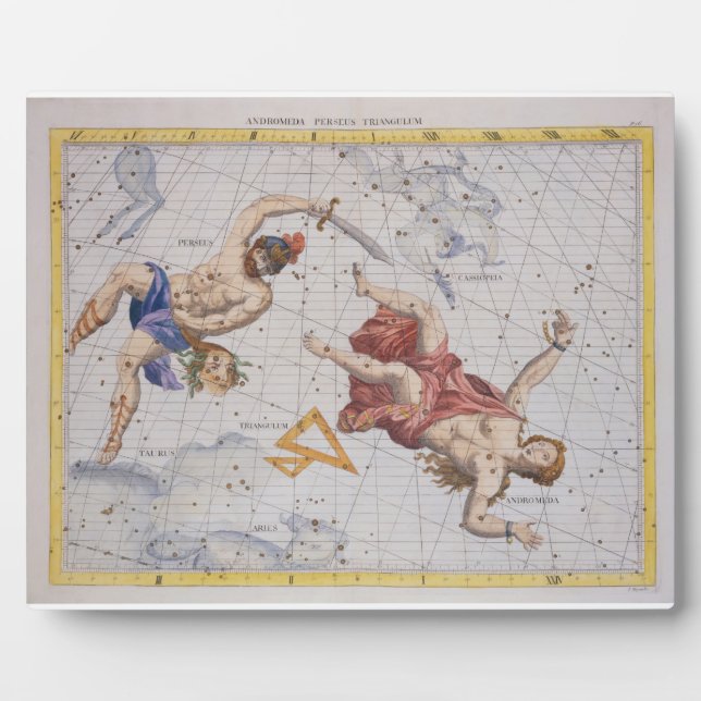 Constellation of Perseus and Andromeda, from 'Atla Plaque (Front)