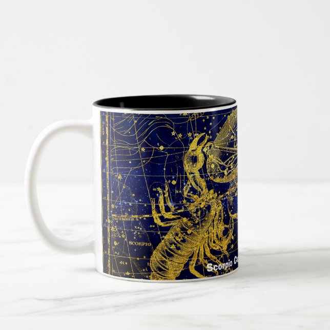 Constellation of Scorpio Two-Tone Coffee Mug (Left)
