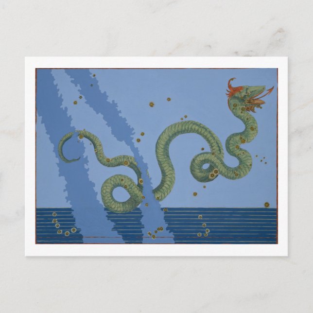 Constellation of Serpens Caput and Serpens Cauda, Postcard (Front)