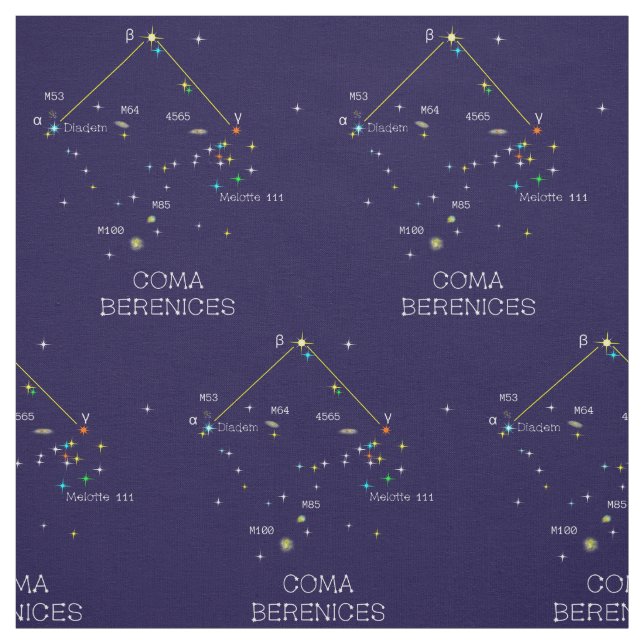 Constellation Of Stars Coma Berenices Fabric (Swatch)