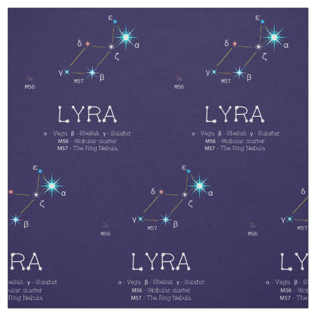 Constellation Of Stars Lyra Fabric (Swatch)