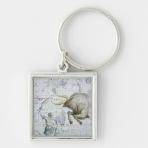 Constellation of Taurus, plate 2 from 'Atlas Coele Key Ring