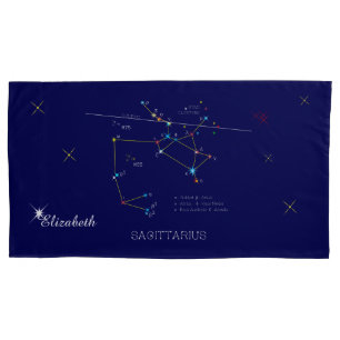 Constellation SAGITTARIUS unique, impressive Pillowcase