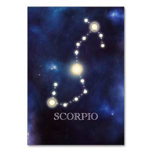 Constellation Scorpio Wedding Table Number
