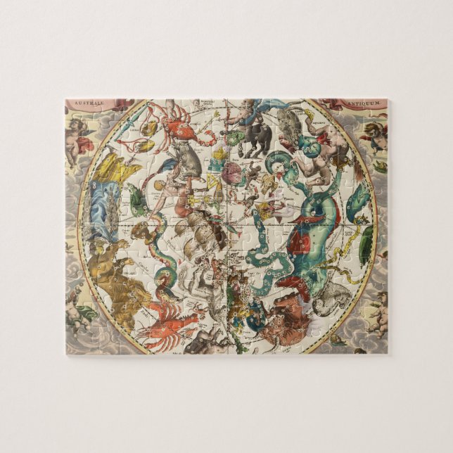 Constellation Sky Celestial Zodiac Star Map  Jigsaw Puzzle (Horizontal)