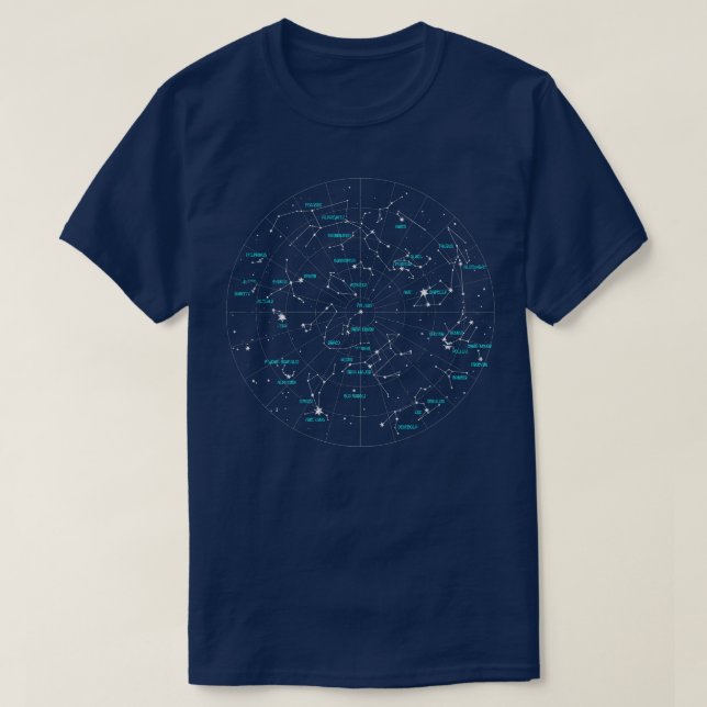 Constellation Space Astronomy T-Shirt (Design Front)
