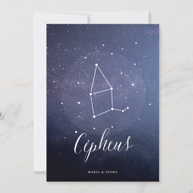Constellation Star Celestial Table Number Cepheus (Front)