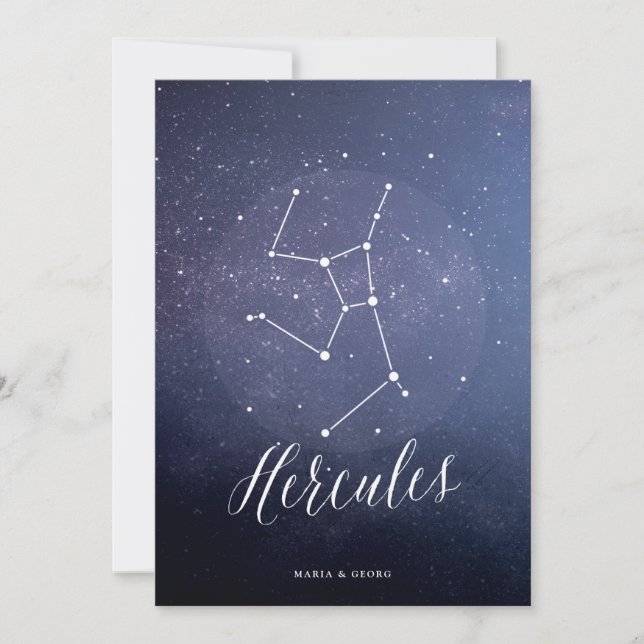 Constellation Star Celestial Table Number Hercules (Front)