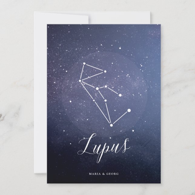 Constellation Star Celestial Table Number Lupus (Front)