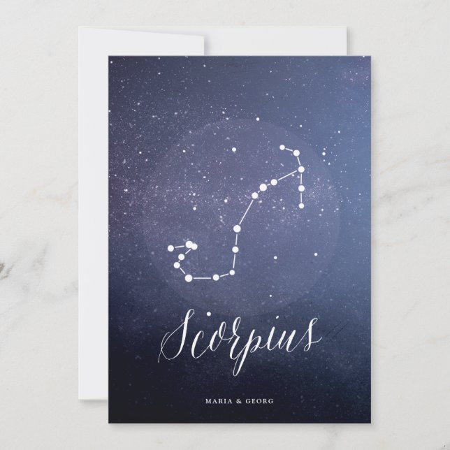 Constellation Star Celestial Table Number Scorpius (Front)