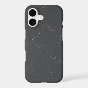 Constellation Star Map Phone Case Charcoal