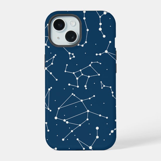 Constellation Star Pattern iPhone 15 Case (Back)