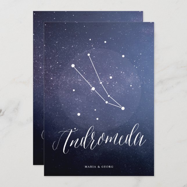 Constellation Star Table Number Andromeda (Front/Back)