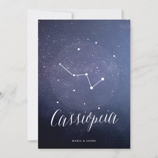 Constellation Star Table Number Cassiopeia (Front)