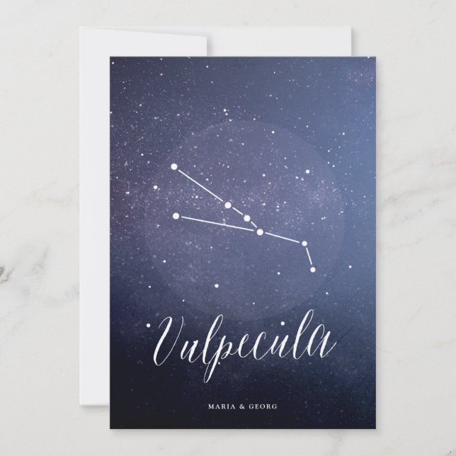 Constellation Star Table Number Vulpelcula (Front)