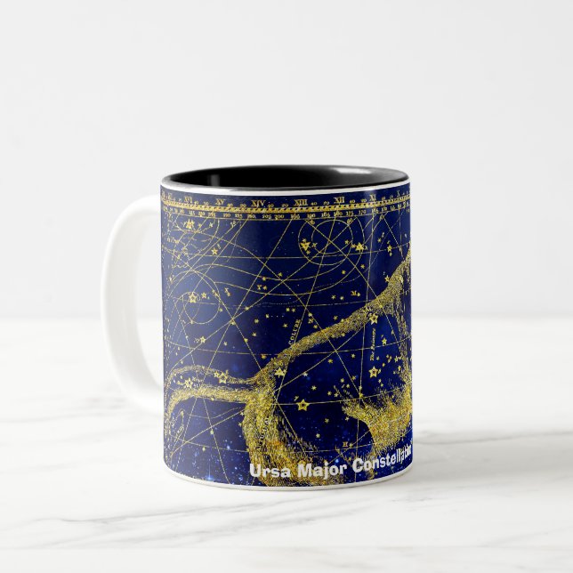 Constellation Ursa Major Two-Tone Coffee Mug (Front Left)