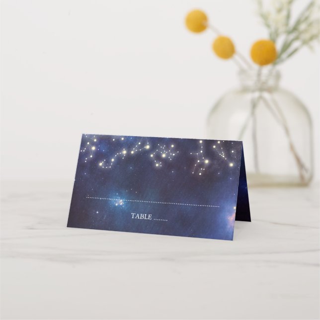 Constellation Wedding Place Card (Front)