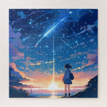 constellation with shooting stars