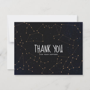 Constellation Zodiac Thank You Business Card