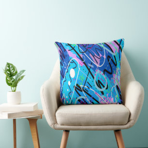 Constellations Abstract Art Cushion