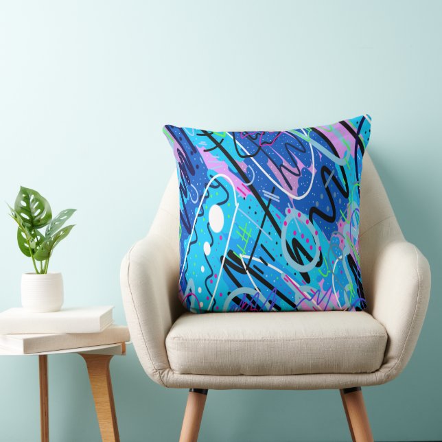 Constellations Abstract Art Cushion (Chair)
